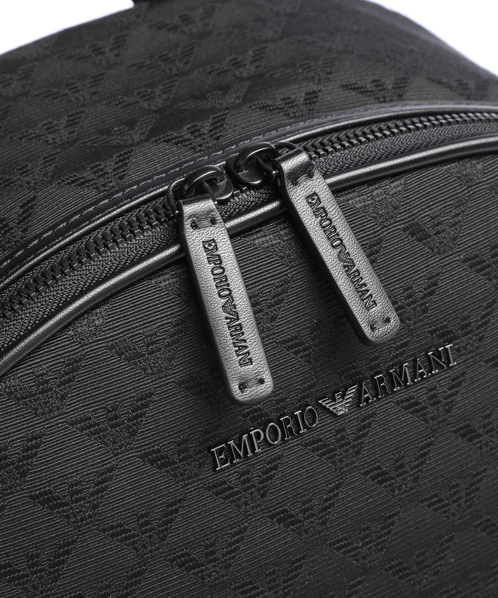 Emporio Armani Omnia Jacquard Backpack black