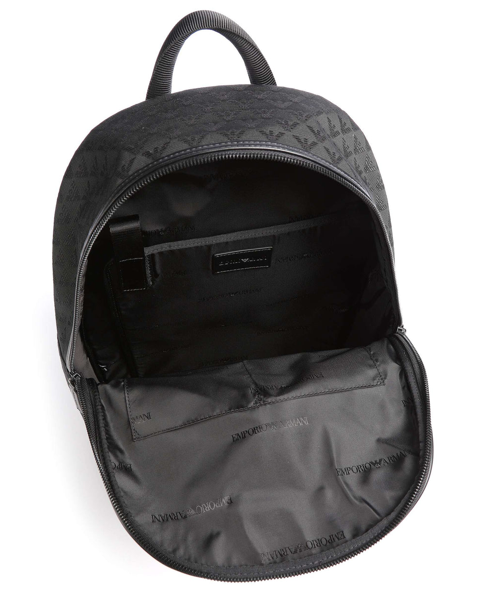 Emporio Armani Omnia Jacquard Backpack black