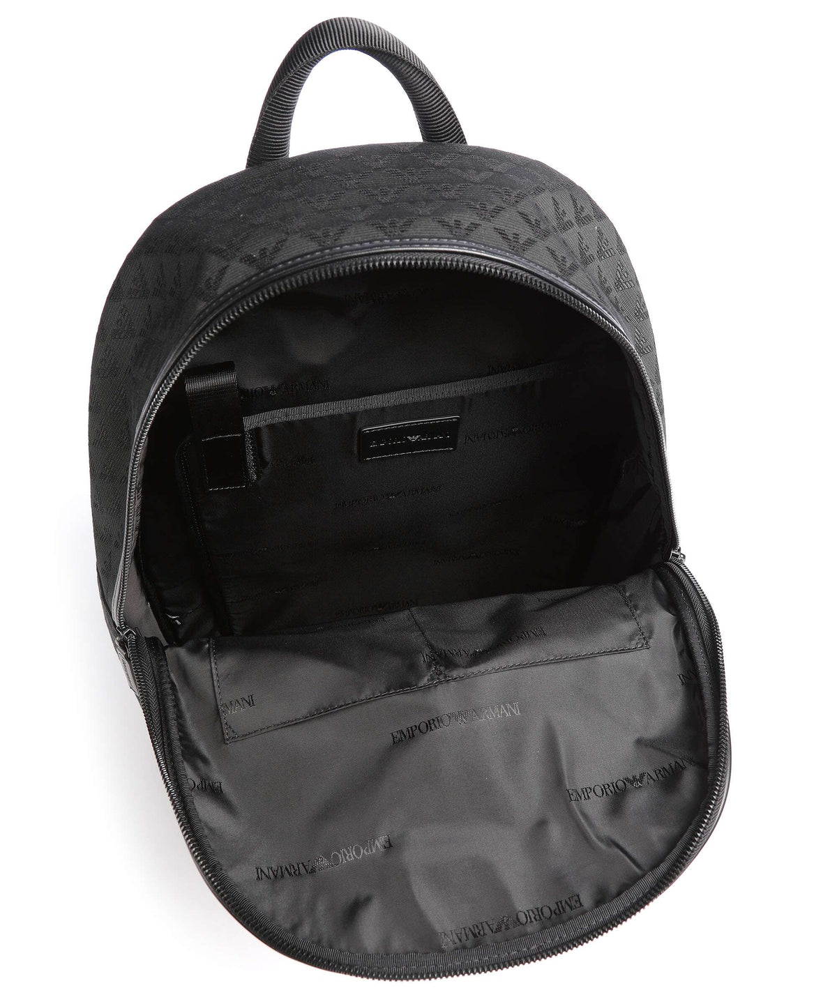 Emporio Armani Omnia Jacquard Backpack black