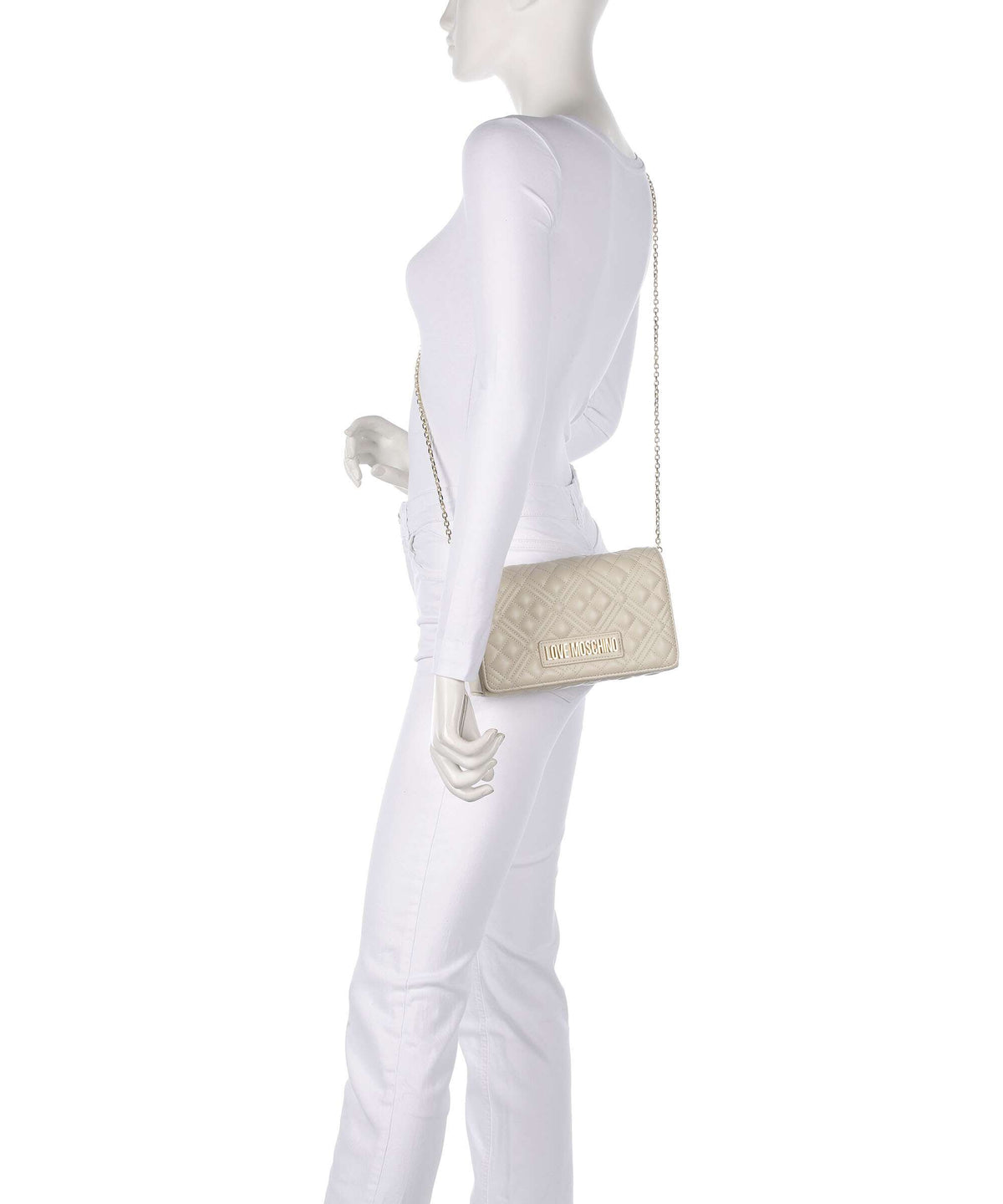 Love Moschino Smart Daily Crossbody bag avorio