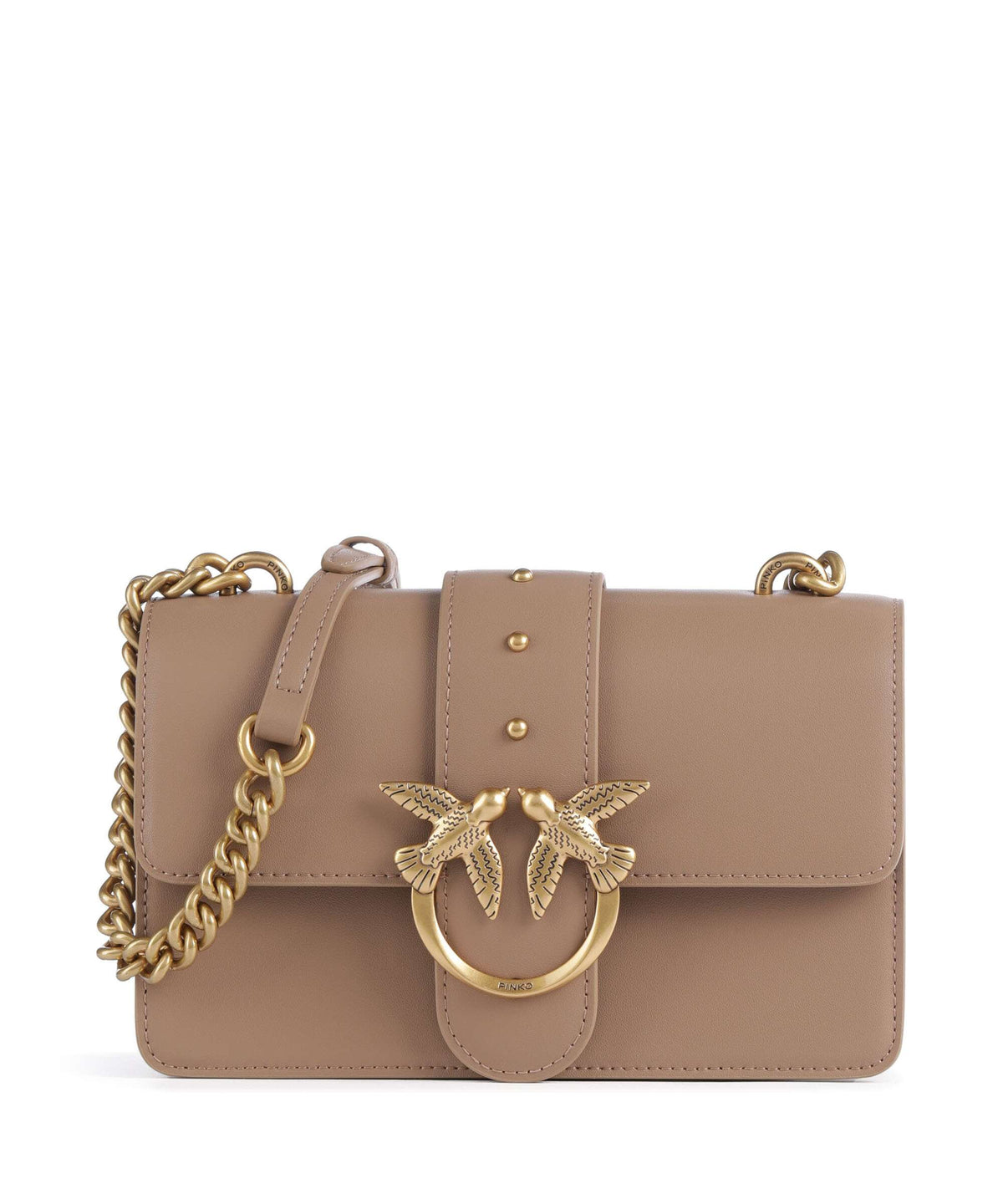 Pinko Love One Mini Crossbody bag biscotto zenzero