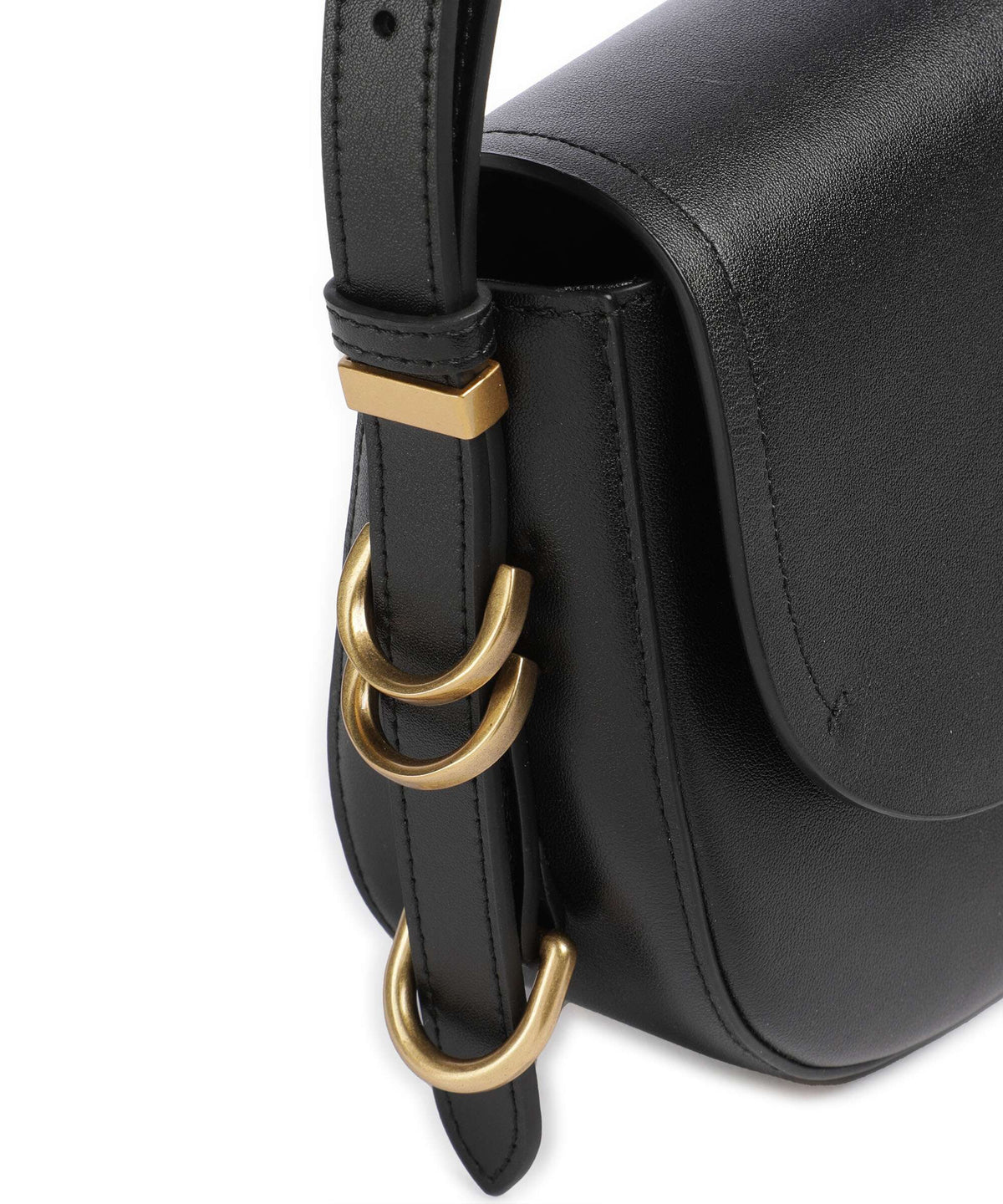Pinko Saddle Mini Crossbody bag nero/antique gold