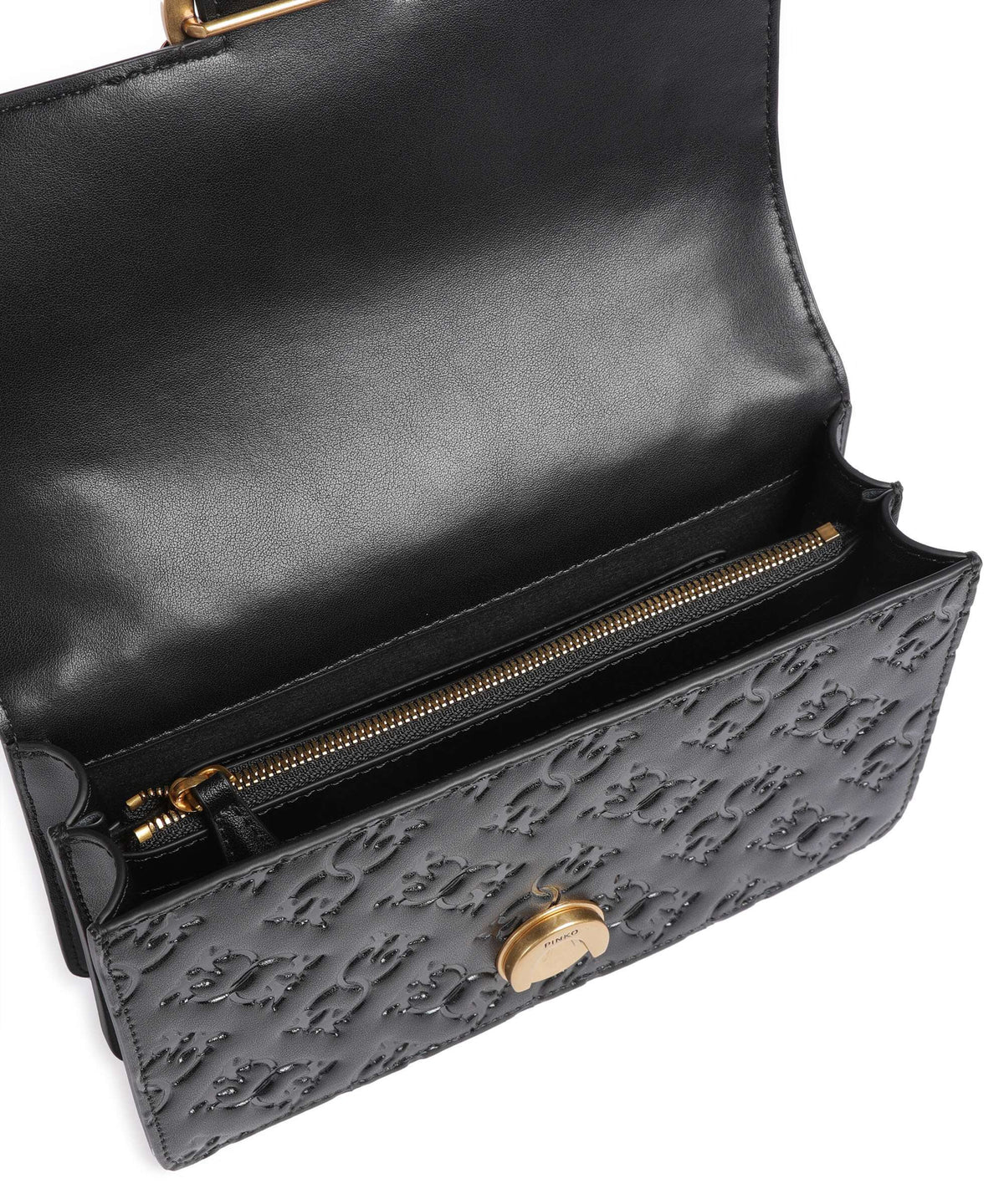 Pinko Love One Mini Shoulder bag nero/antique gold
