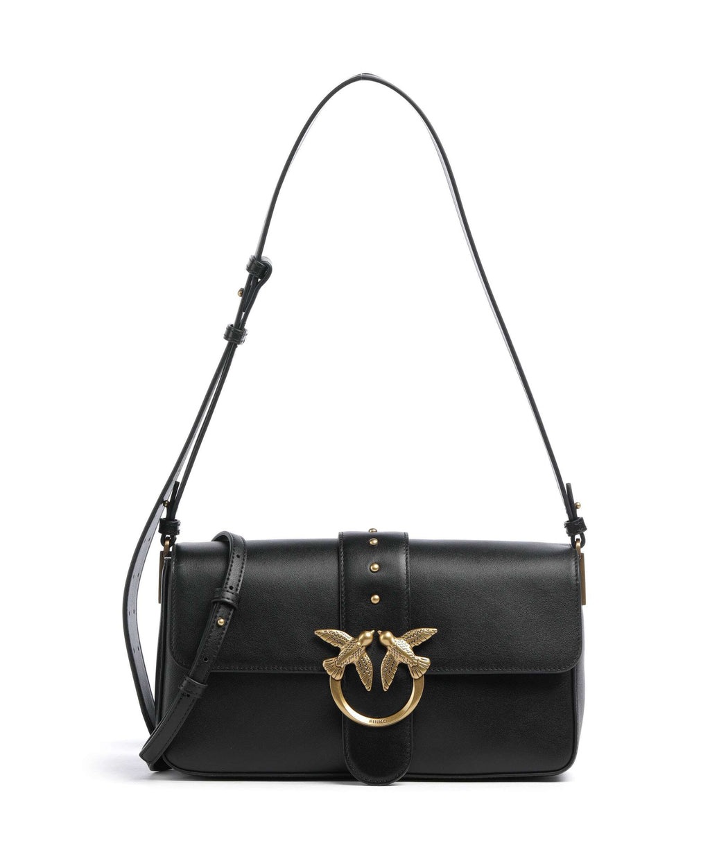 Pinko Love One Classic Slouchy Shoulder bag nero/antique gold