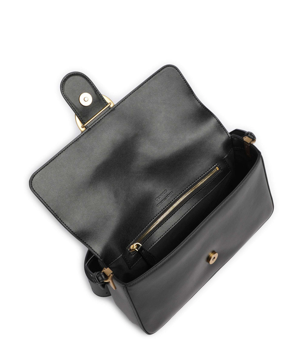 Pinko Love One Classic Slouchy Shoulder bag nero/antique gold