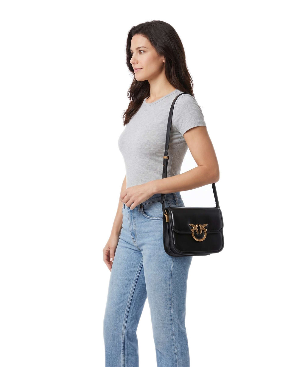 Pinko Love One Mini Crossbody bag nero/antique gold