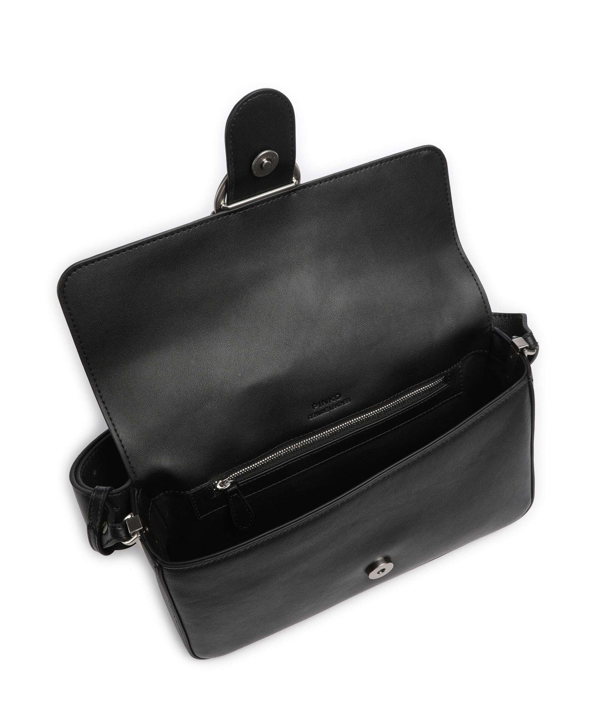 Pinko Love One Classic Slouchy Shoulder bag nero/old silver