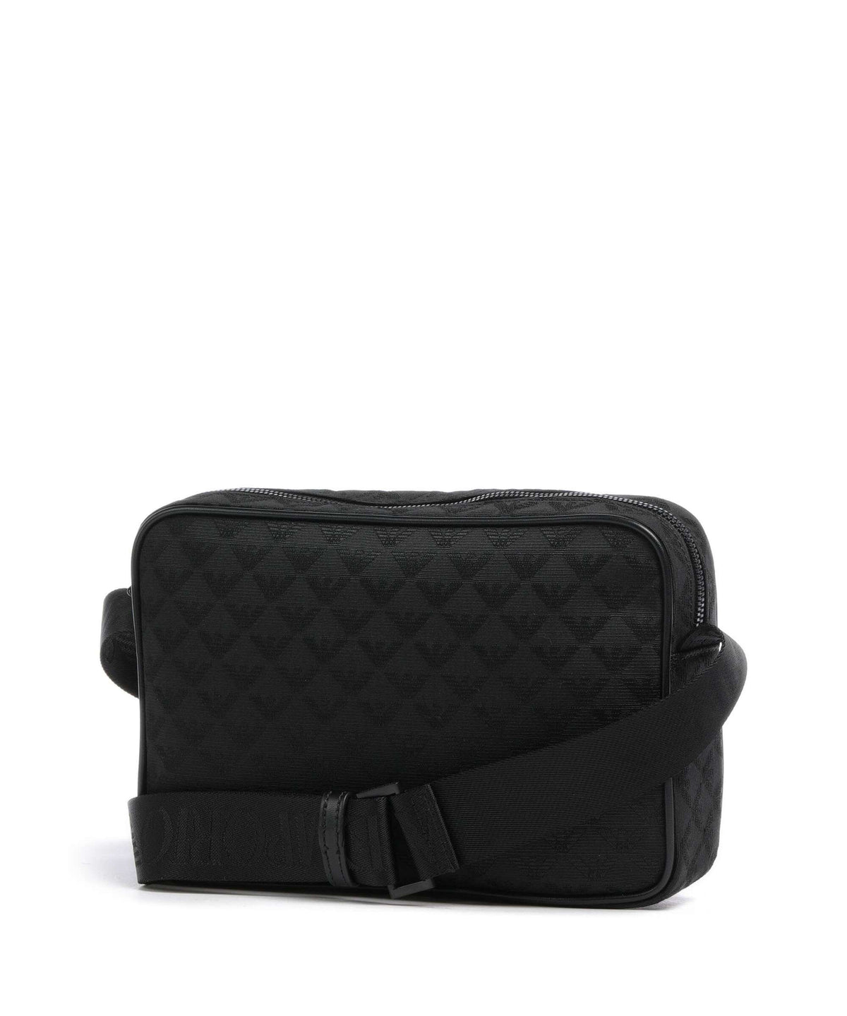 Emporio Armani Omnia Jacquard Crossbody bag black