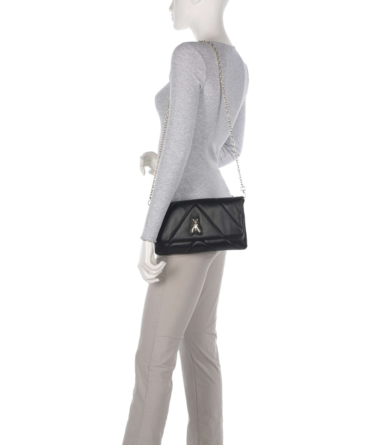 Patrizia Pepe Fly Padded Crossbody bag nero