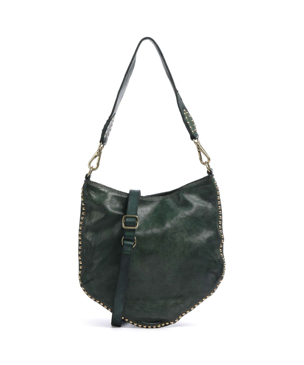 Campomaggi Hobo bag green bottle