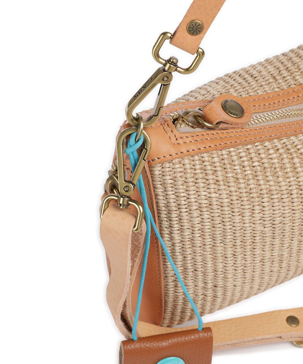 Gabs Oceania Pepita Shoulder bag beige/oro/naturale