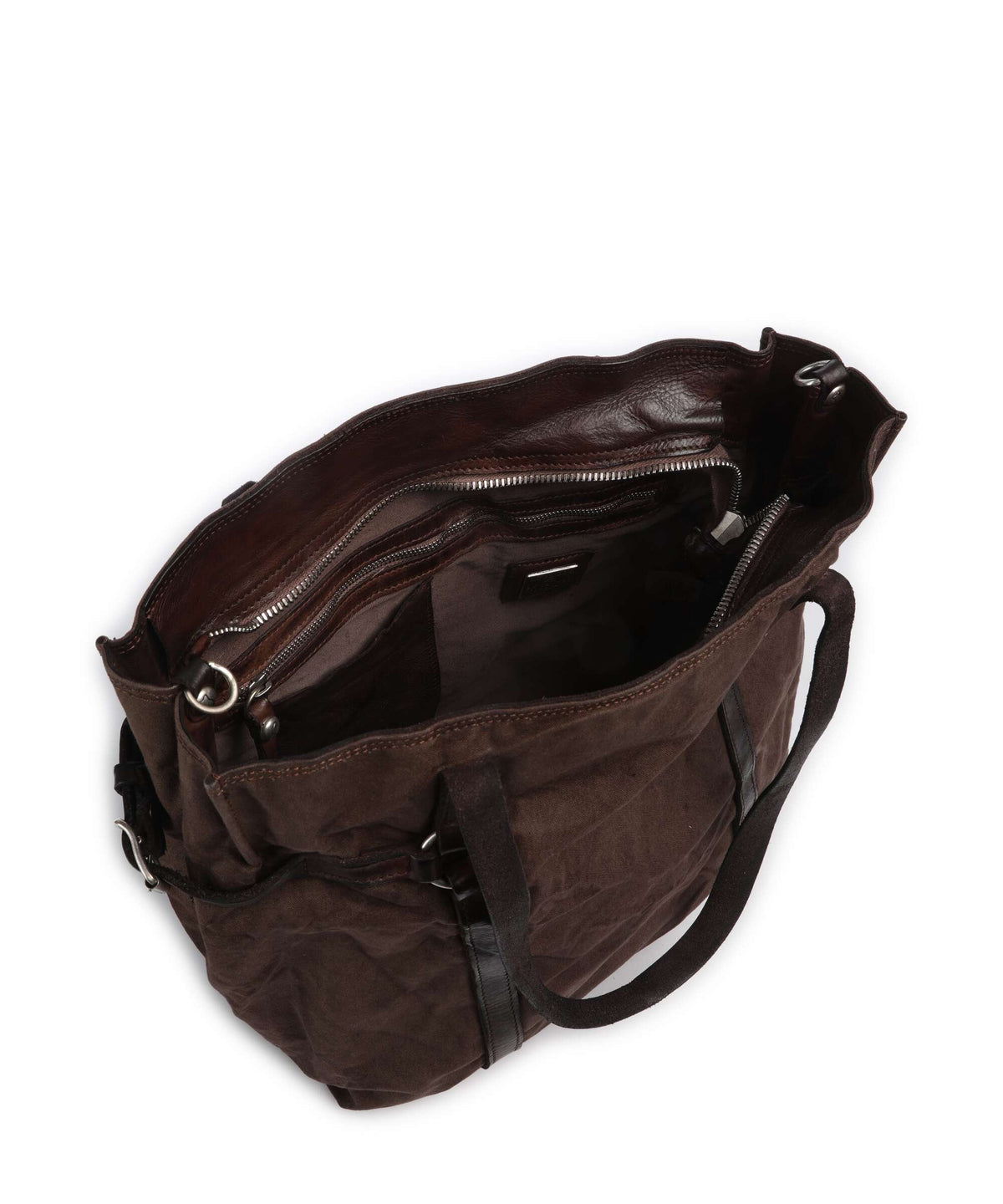 Campomaggi Tote bag verde militare/moro