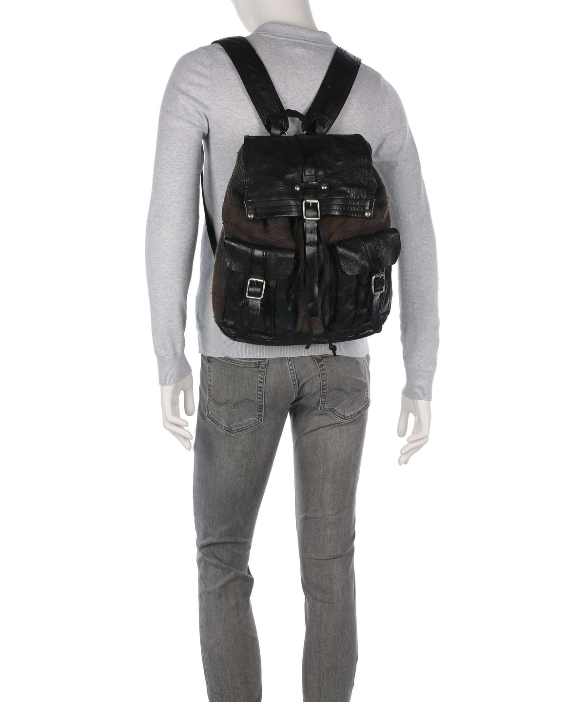 Campomaggi Backpack scozzese fuxia/nero
