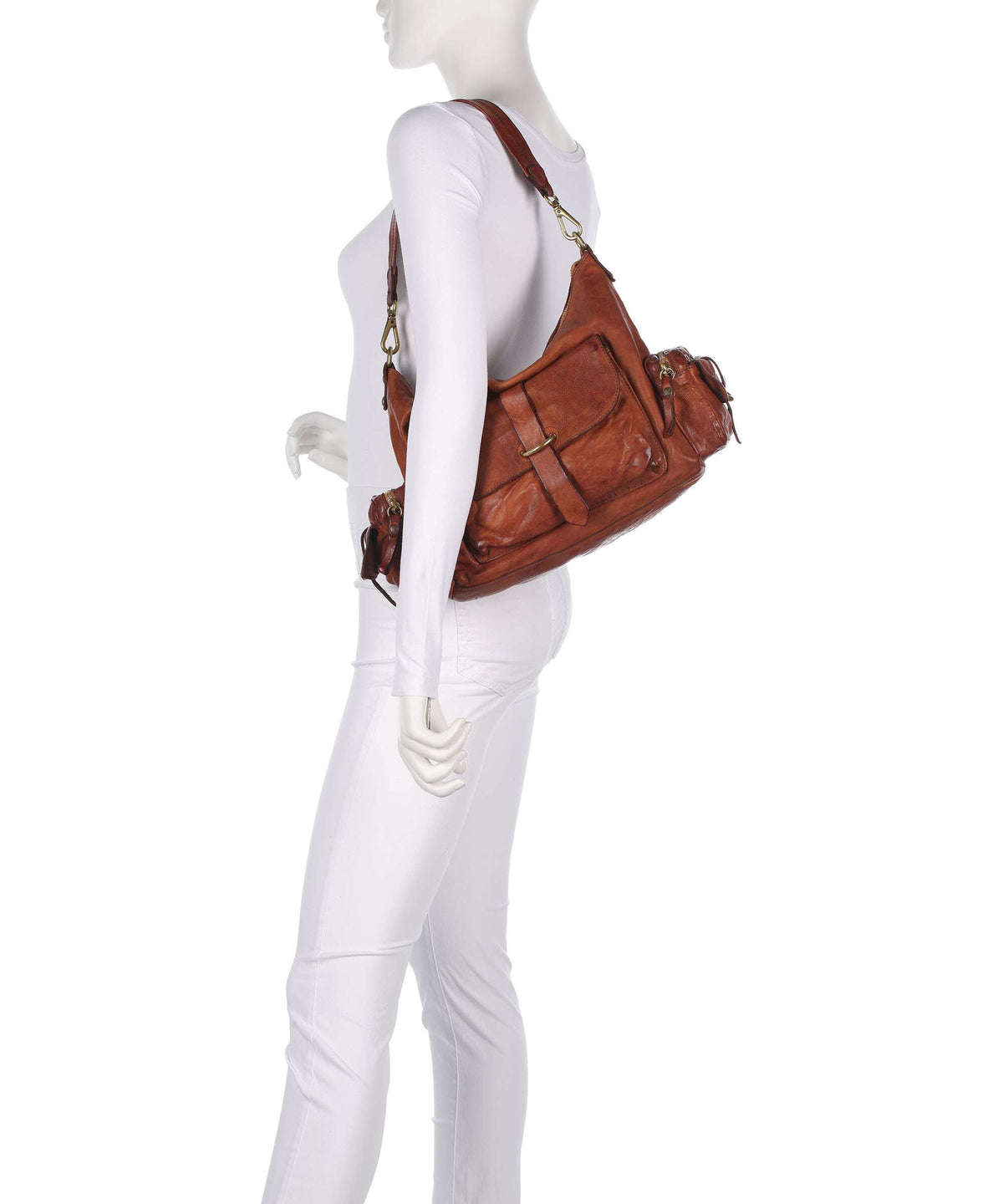 Campomaggi Hobo bag cognac