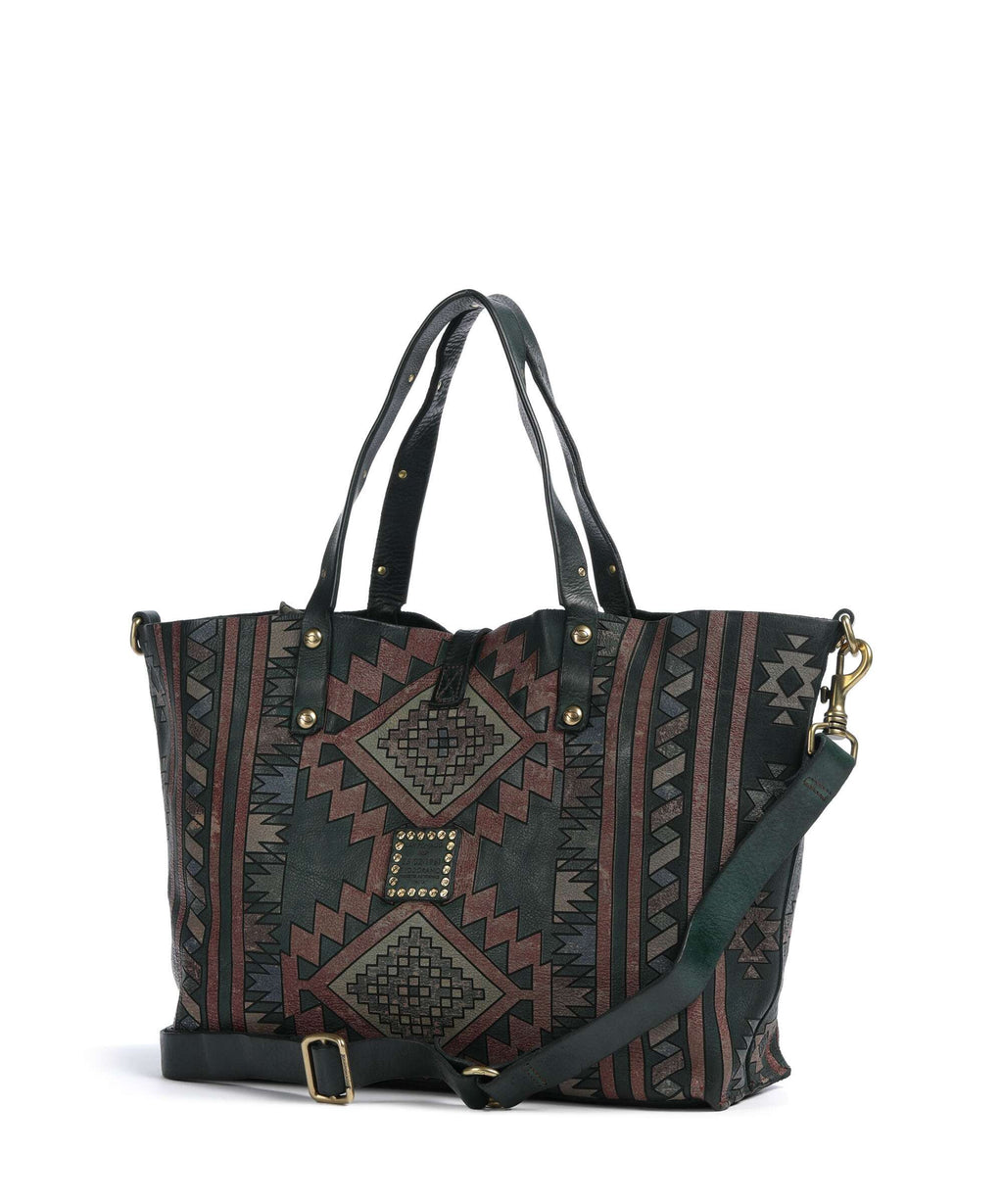Campomaggi Tote bag green bottle