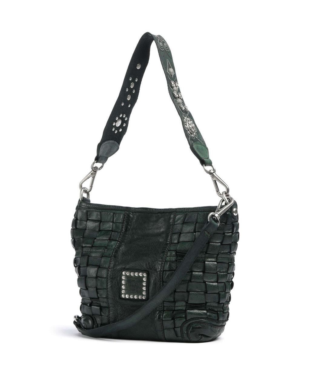Campomaggi Hobo bag green bottle
