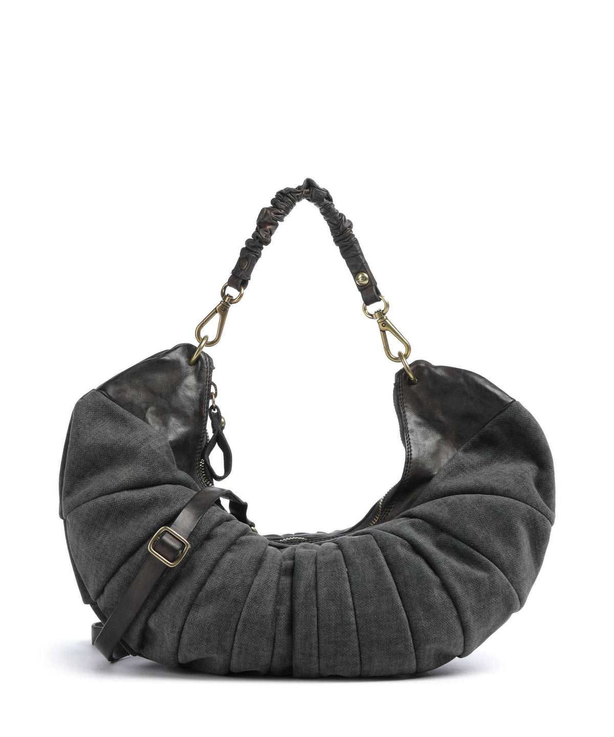 Campomaggi Hobo bag grey/dark grey