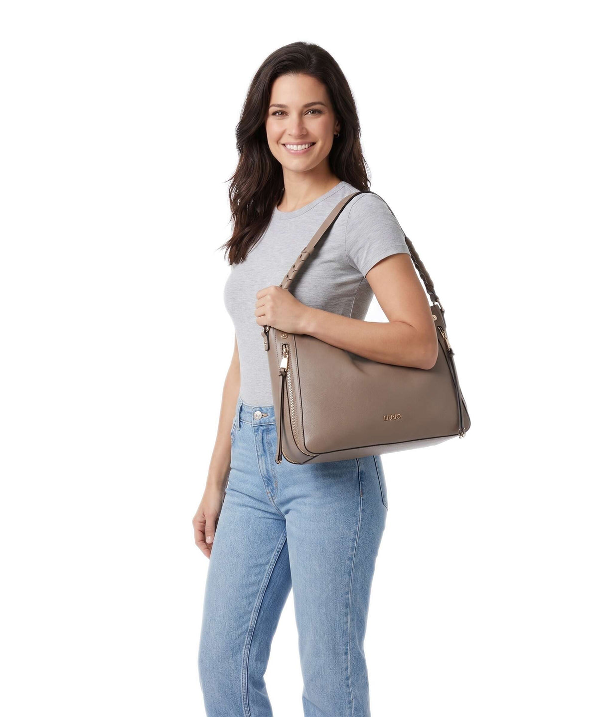 Liu Jo Gihen M Hobo bag mocha