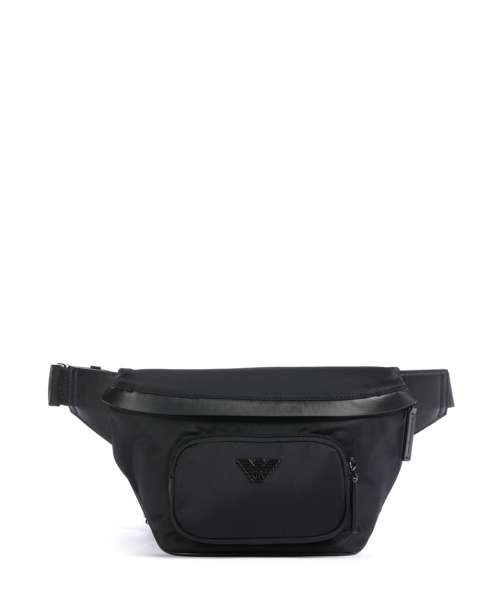Emporio Armani Recycled Nylon Belt bag black beauty