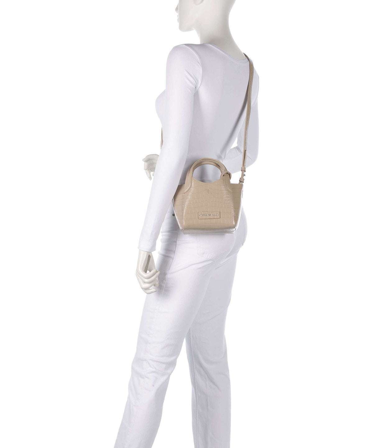 Emporio Armani Durini 24 Crossbody bag beige