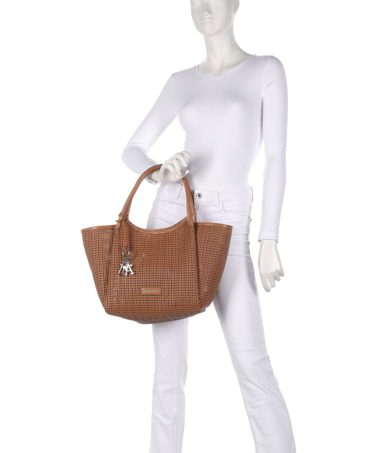 Emporio Armani Durini 24 Tote bag caramello