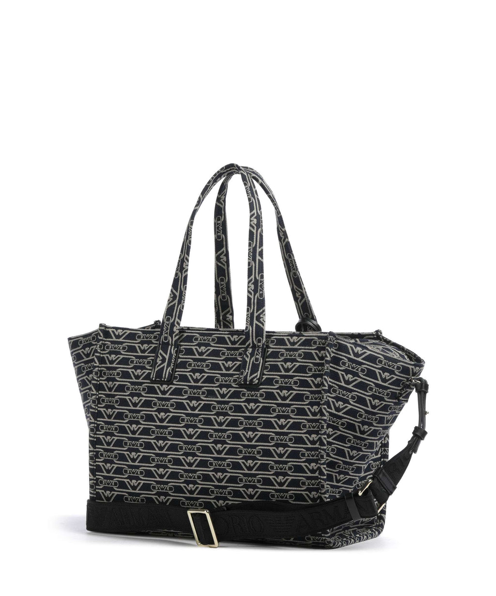 Emporio Armani La Gio Tote bag blu/ecru