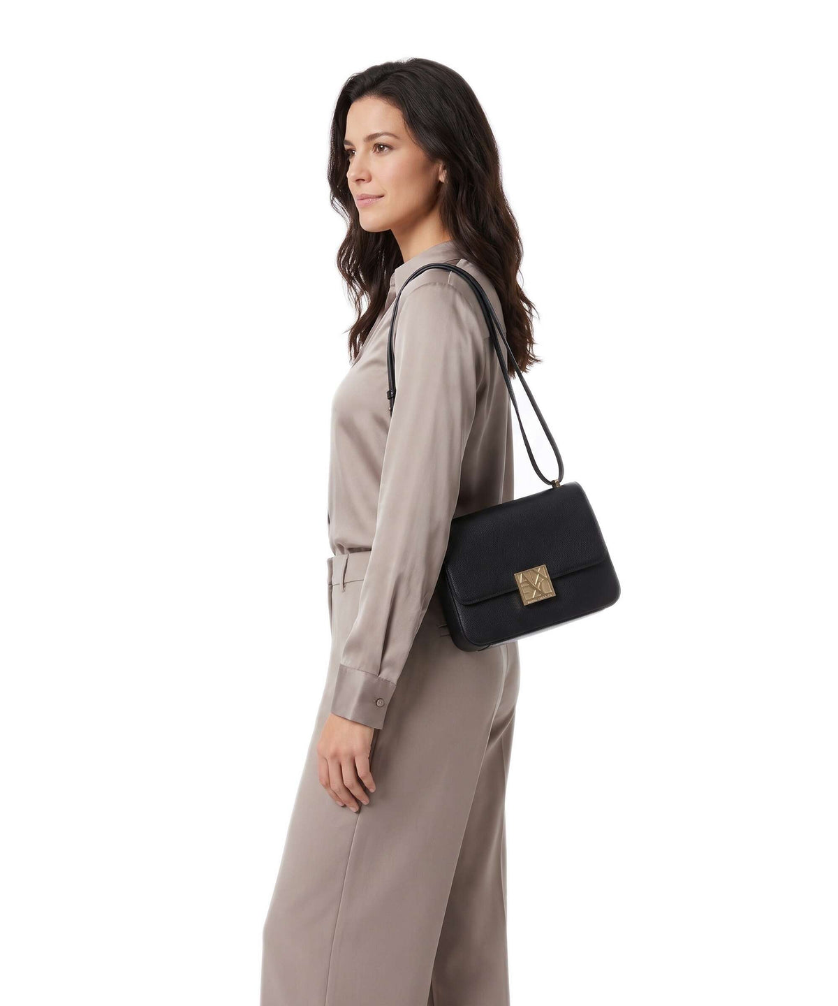 Armani Exchange Amy M Shoulder bag black