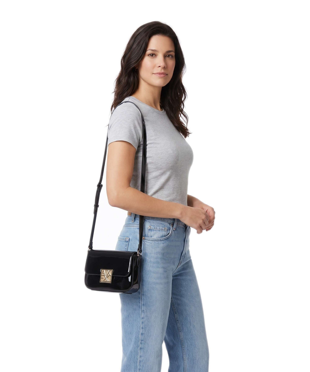 Armani Exchange Amy S Crossbody bag black
