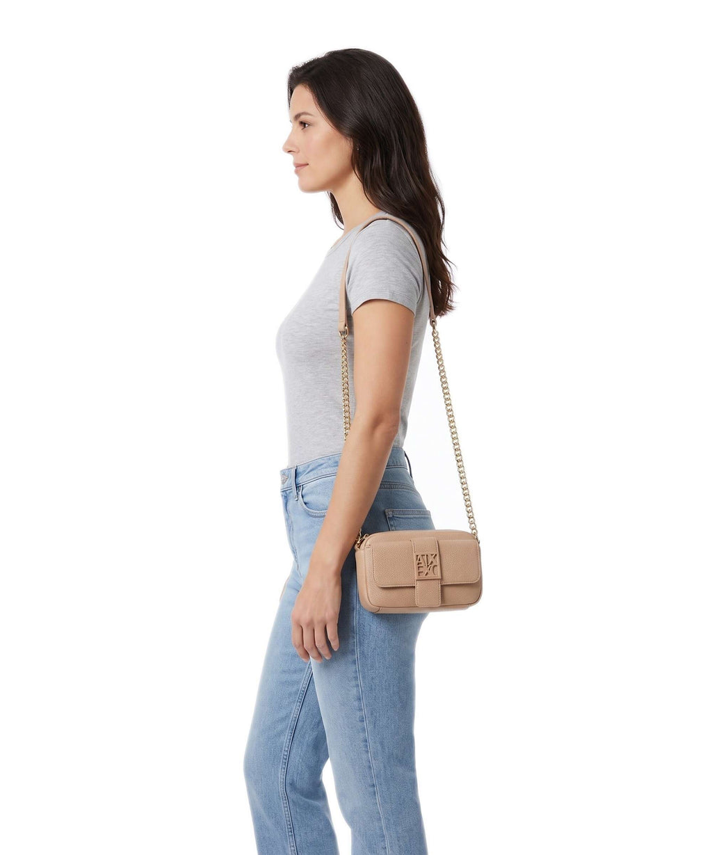 Armani Exchange Susy Soft Crossbody bag candied ginger