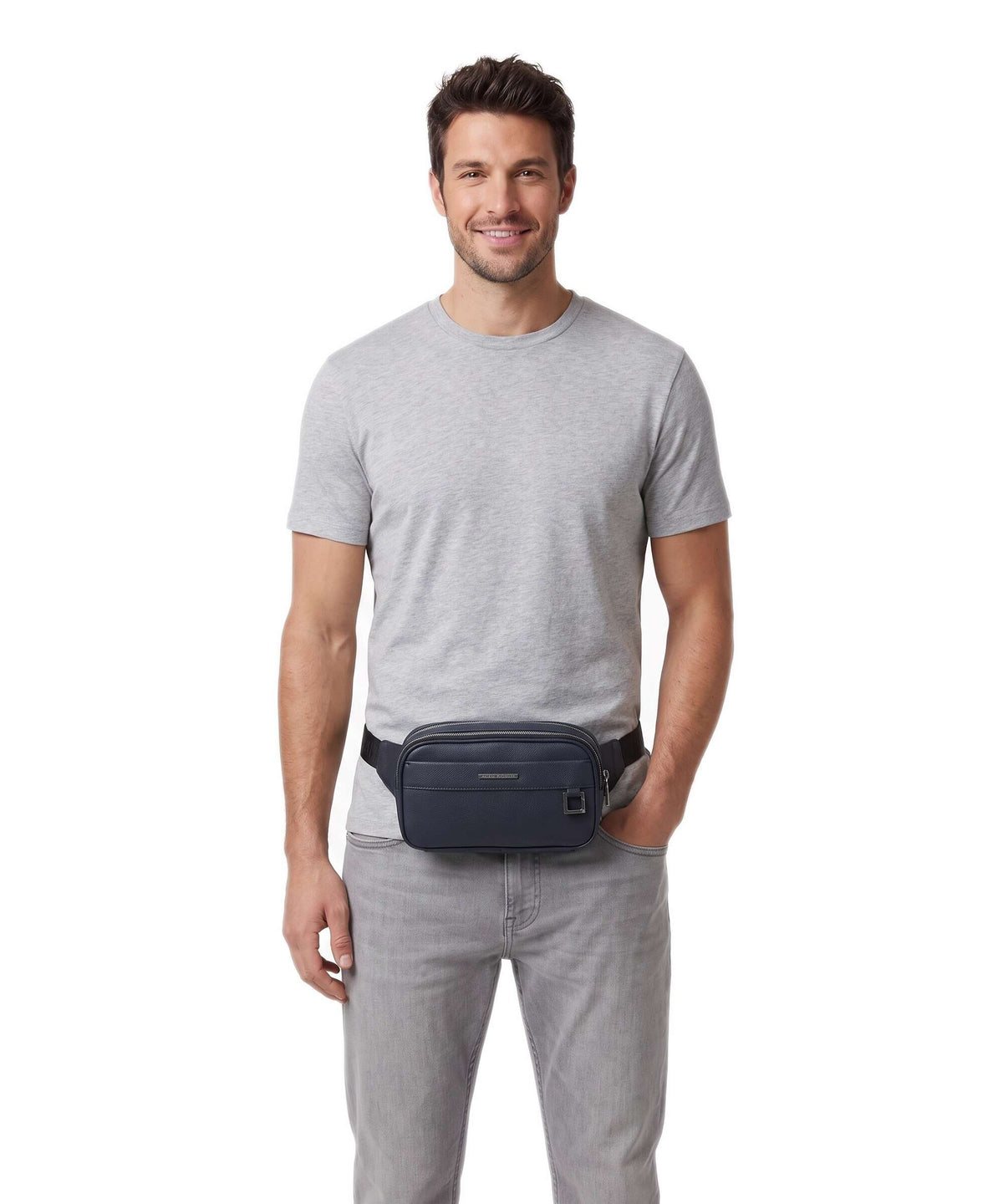 Armani Exchange New York Belt bag navy salute