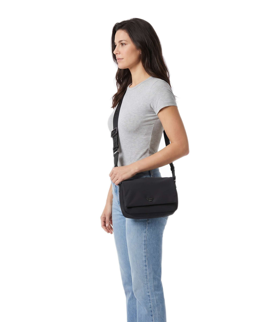 Emporio Armani Nylon Recycled Crossbody bag black beauty