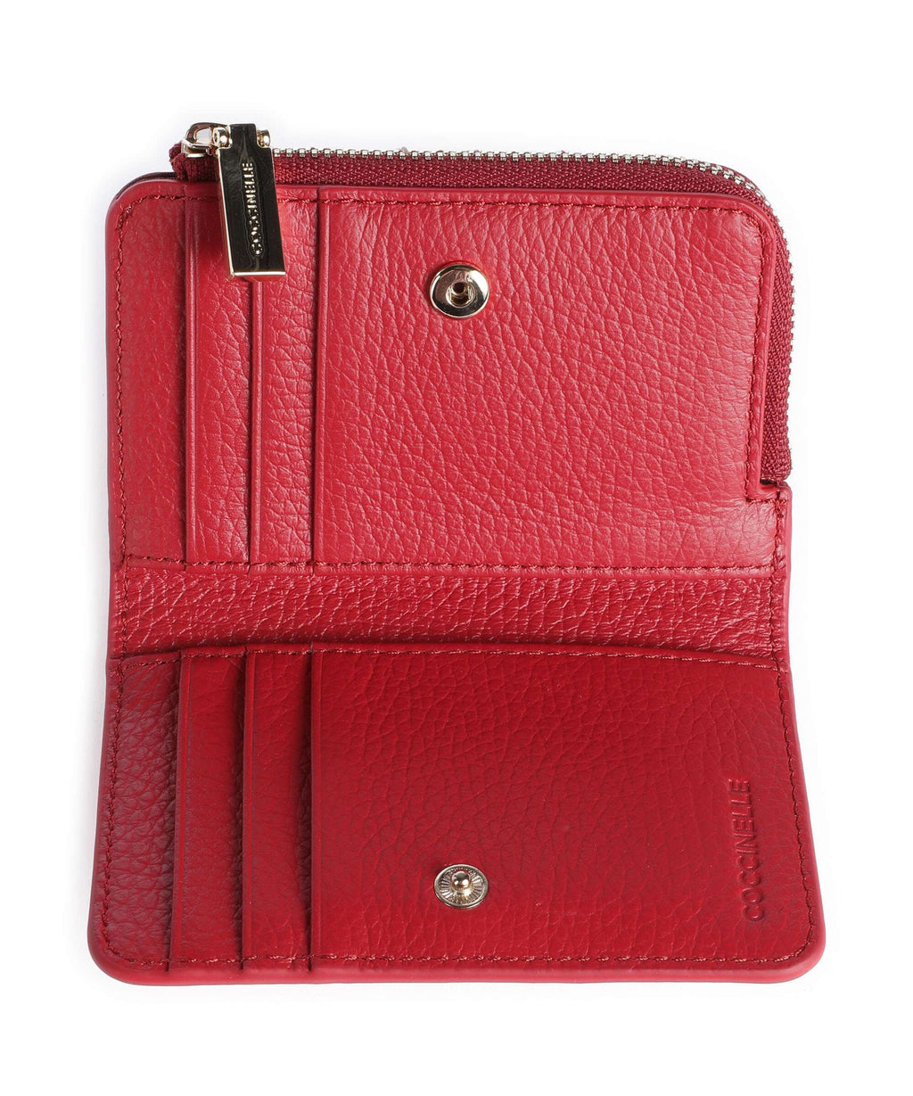 Coccinelle Metallic Soft Wallet ruby