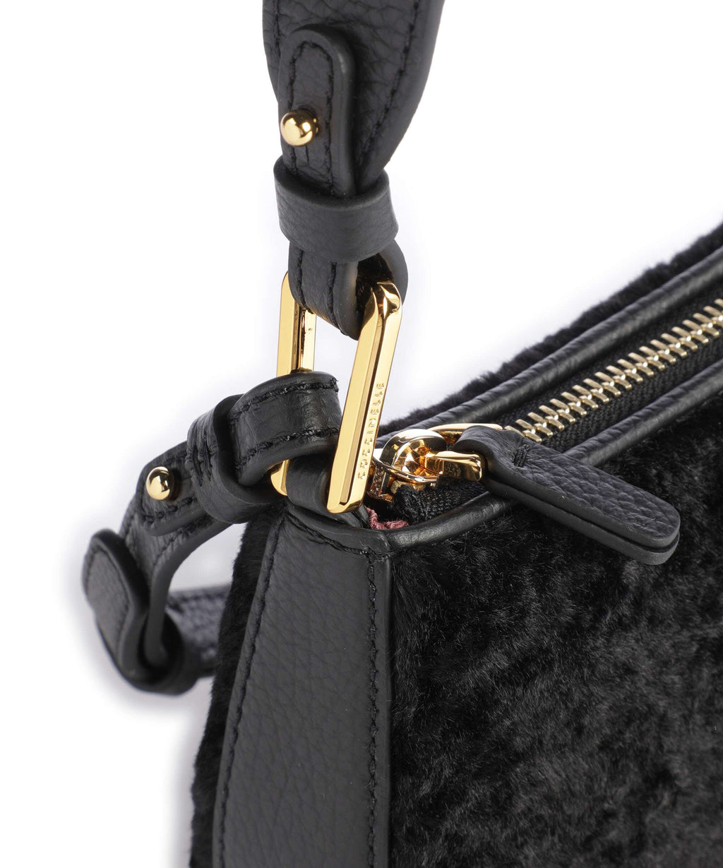 Coccinelle Merveille Astrakan Shoulder bag noir