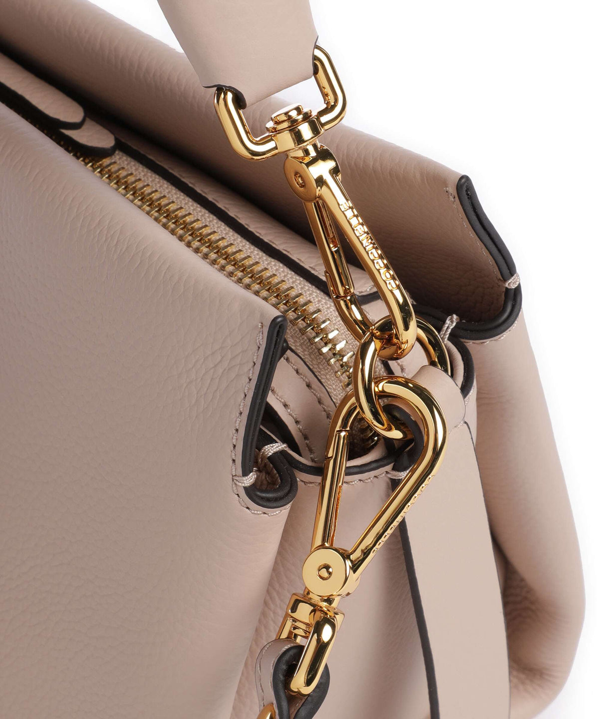 Coccinelle Boheme Grana Double Handbag rosette/warm taupe