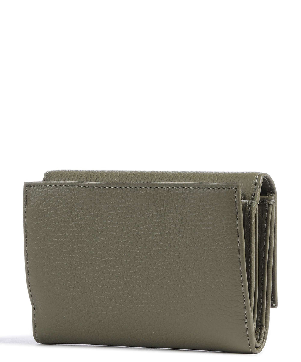 Coccinelle Metallic Soft Wallet laurel green