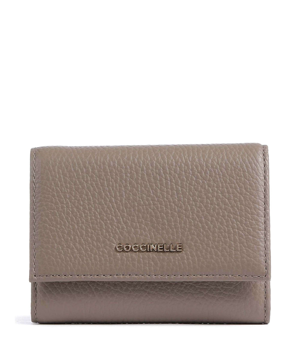 Coccinelle Metallic Soft Wallet warm taupe
