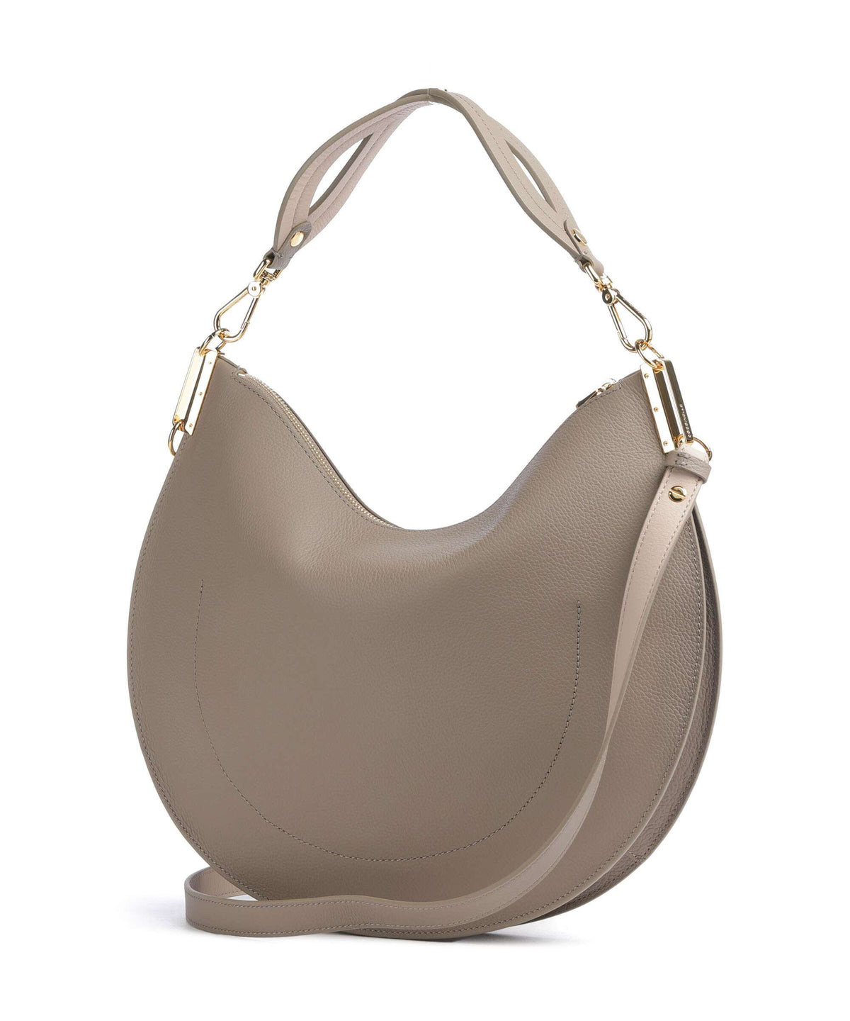 Coccinelle Sunup Hobo bag warm taupe/rosette