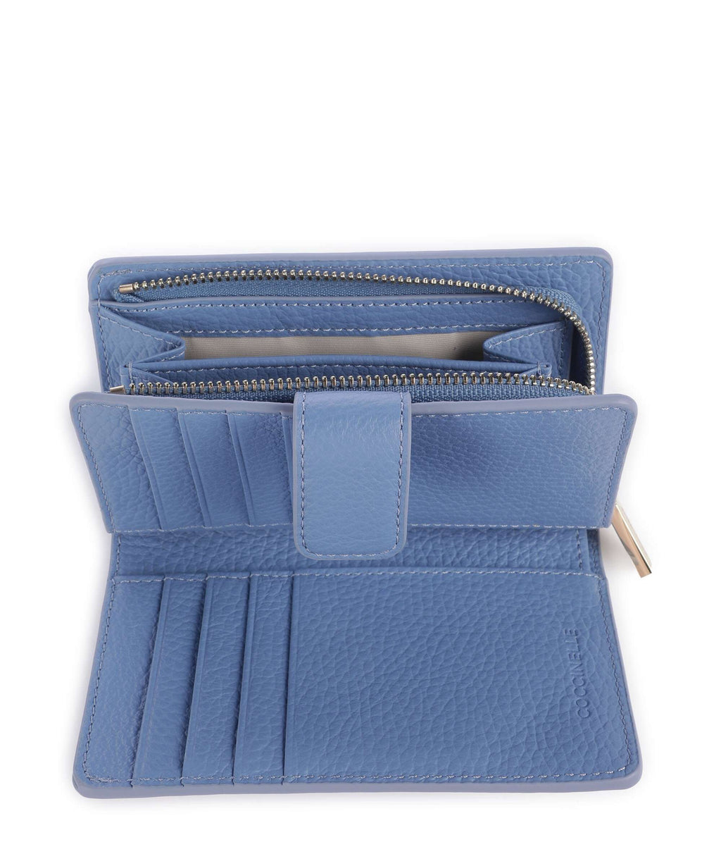 Coccinelle Metallic Soft Wallet azul