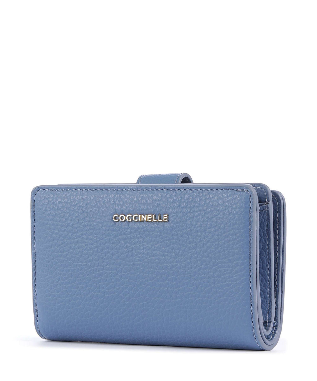 Coccinelle Metallic Soft Wallet azul