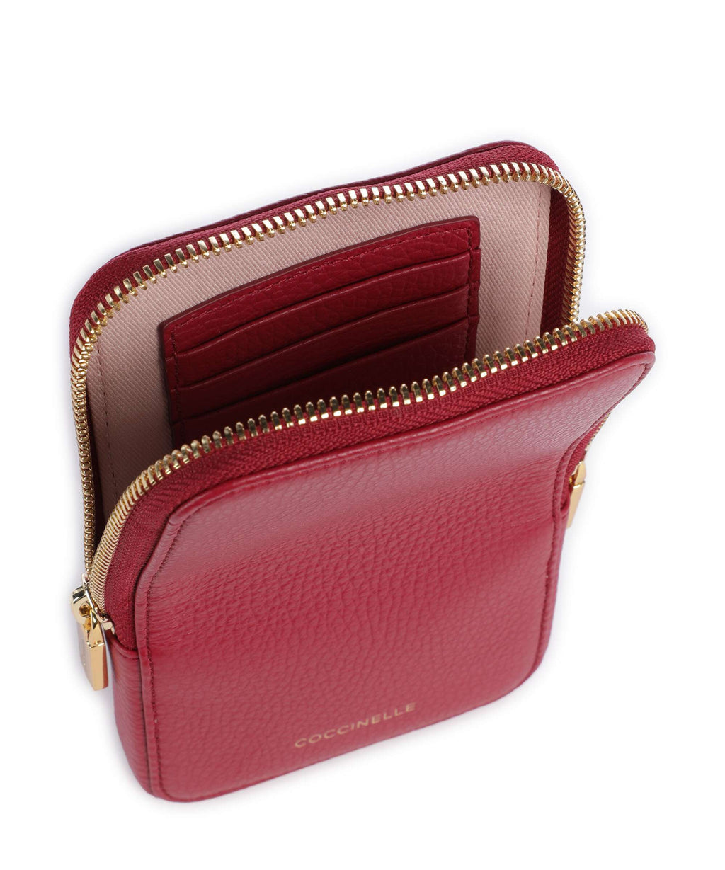 Coccinelle Flor Phone bag sangria