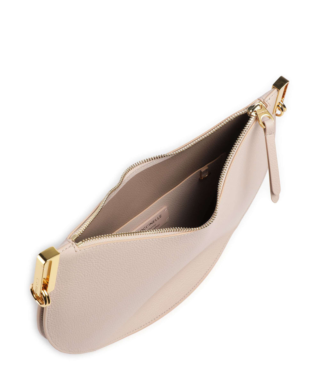 Coccinelle Sunup Hobo bag rosette/warm taupe