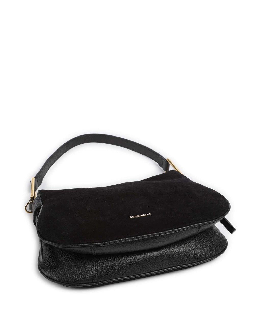 Coccinelle Magie Suede Hobo bag noir