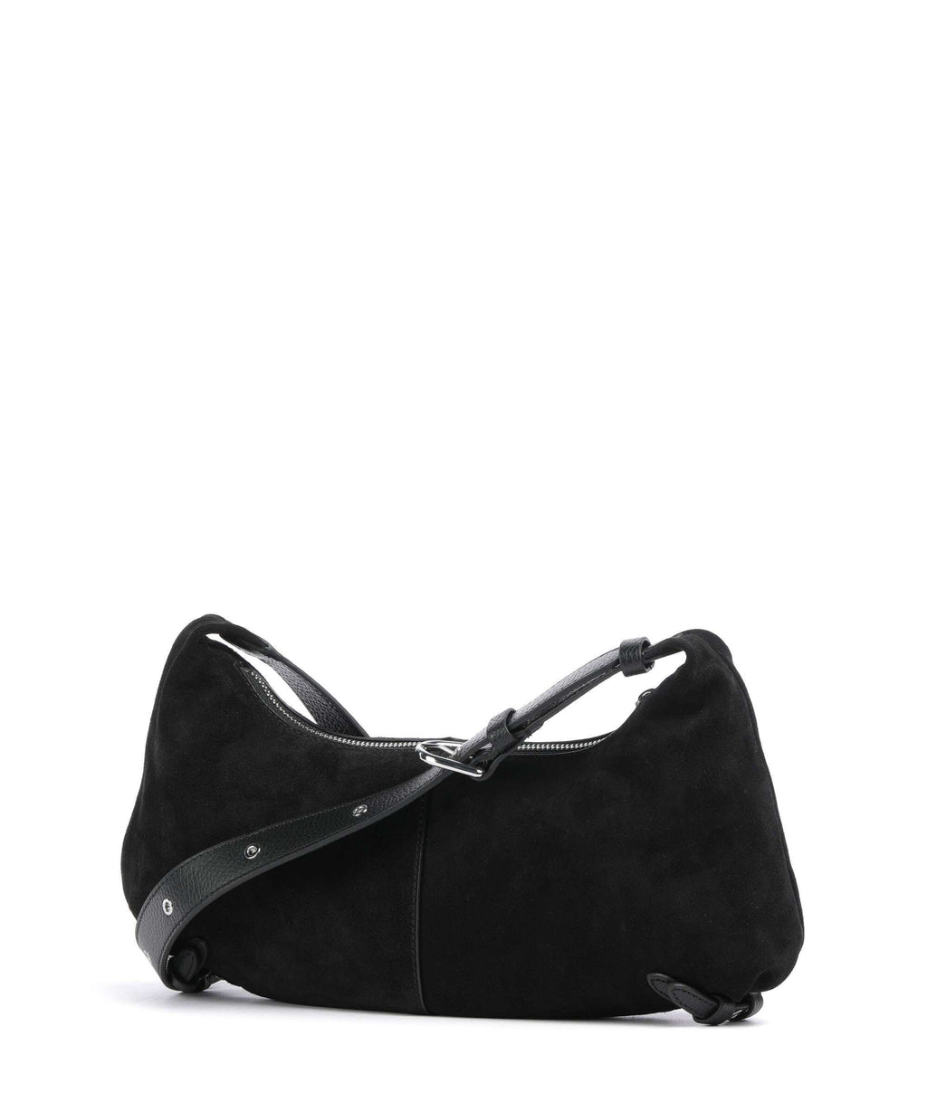 Coccinelle Abigail Suede Shoulder bag noir