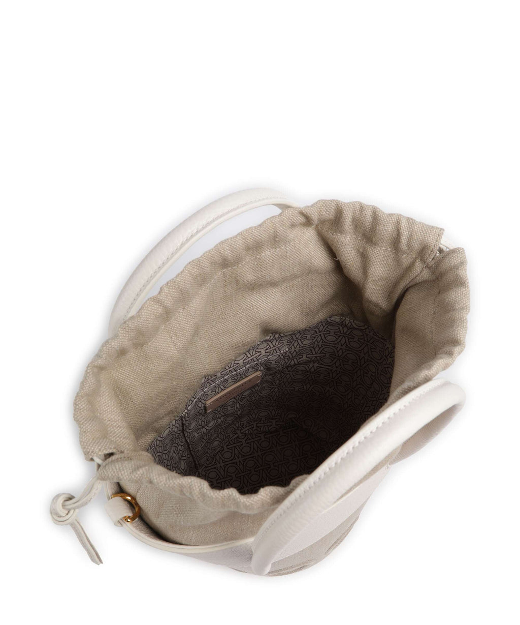 Coccinelle Myrtha Canvas Bucket bag natural/blanco