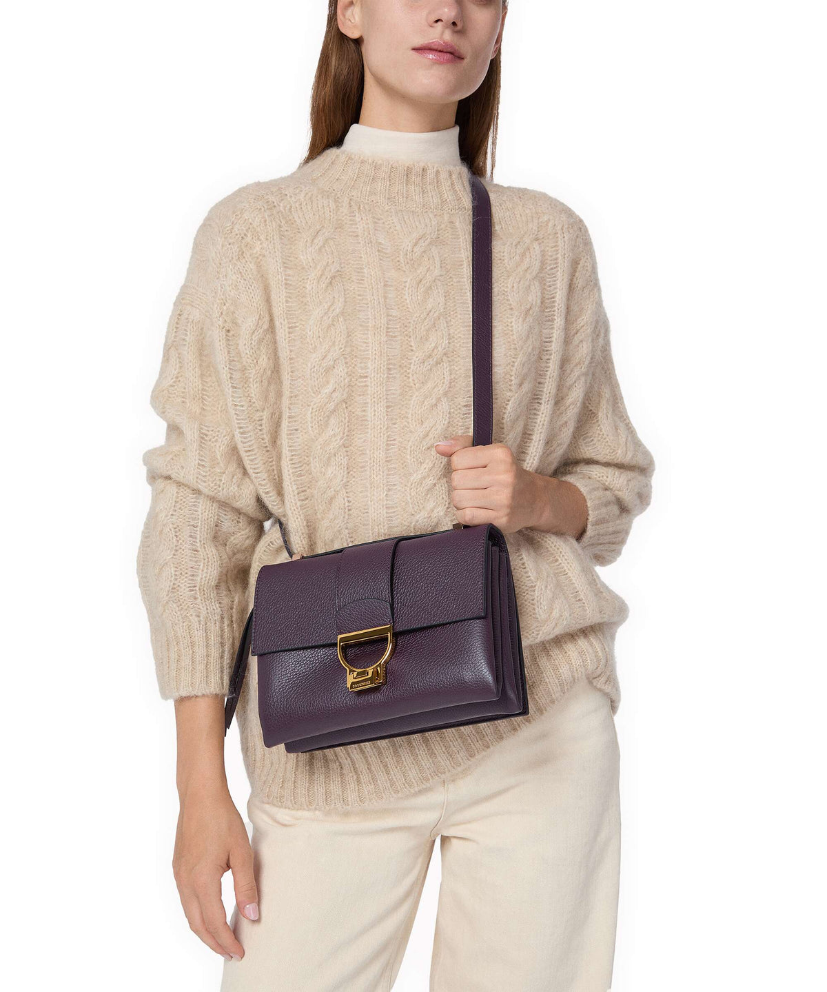 Coccinelle Arlettis Shoulder bag prune