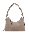Coccinelle Boheme Suede Shoulder bag warm taupe