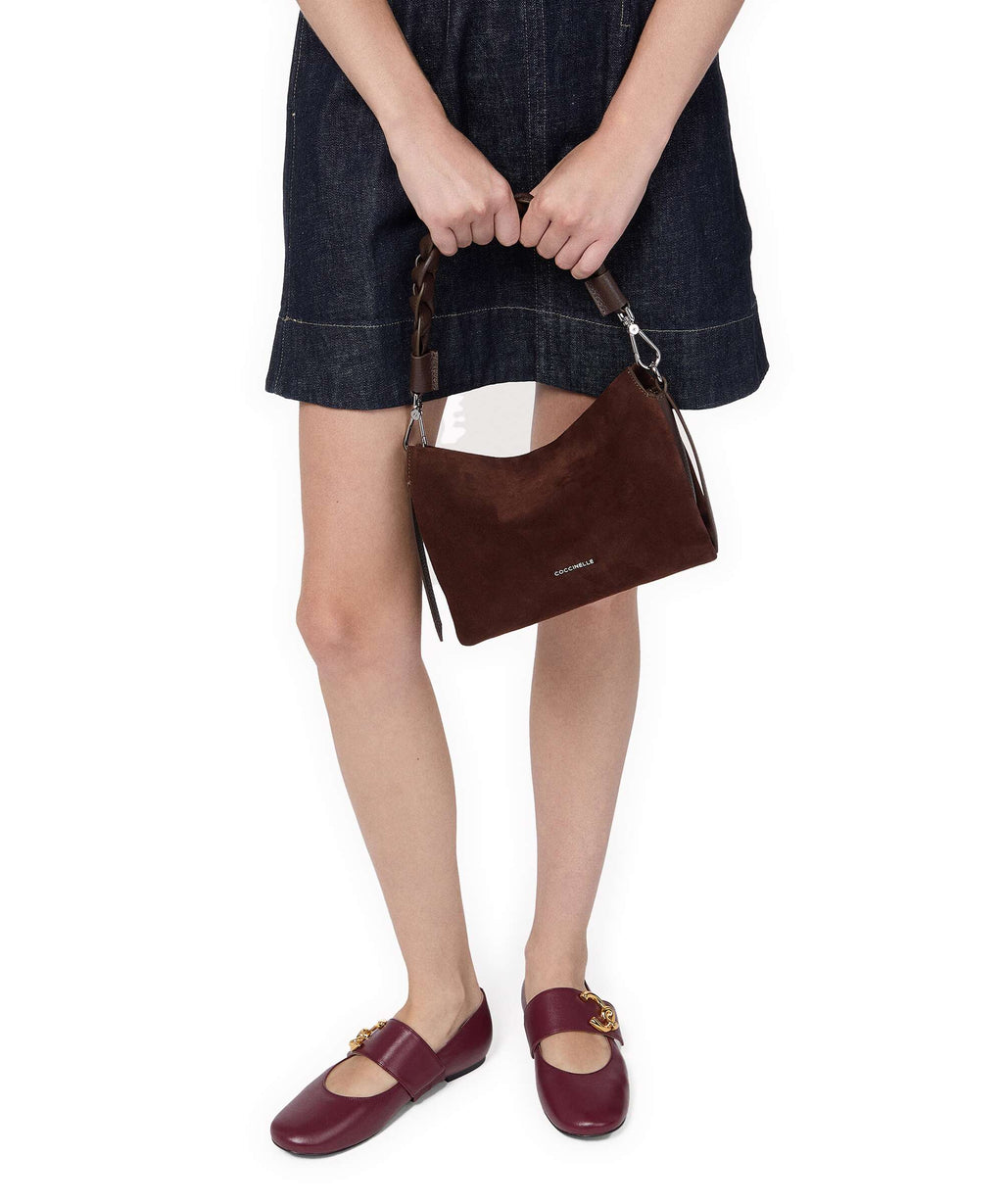 Coccinelle Boheme Suede Handbag brunette