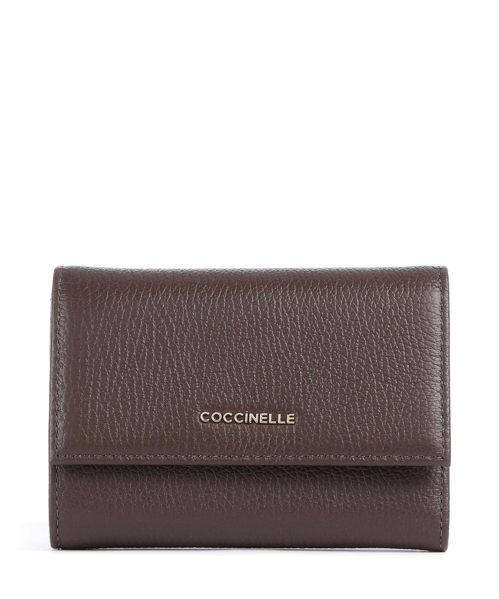 Coccinelle Metallic Soft Wallet brunette