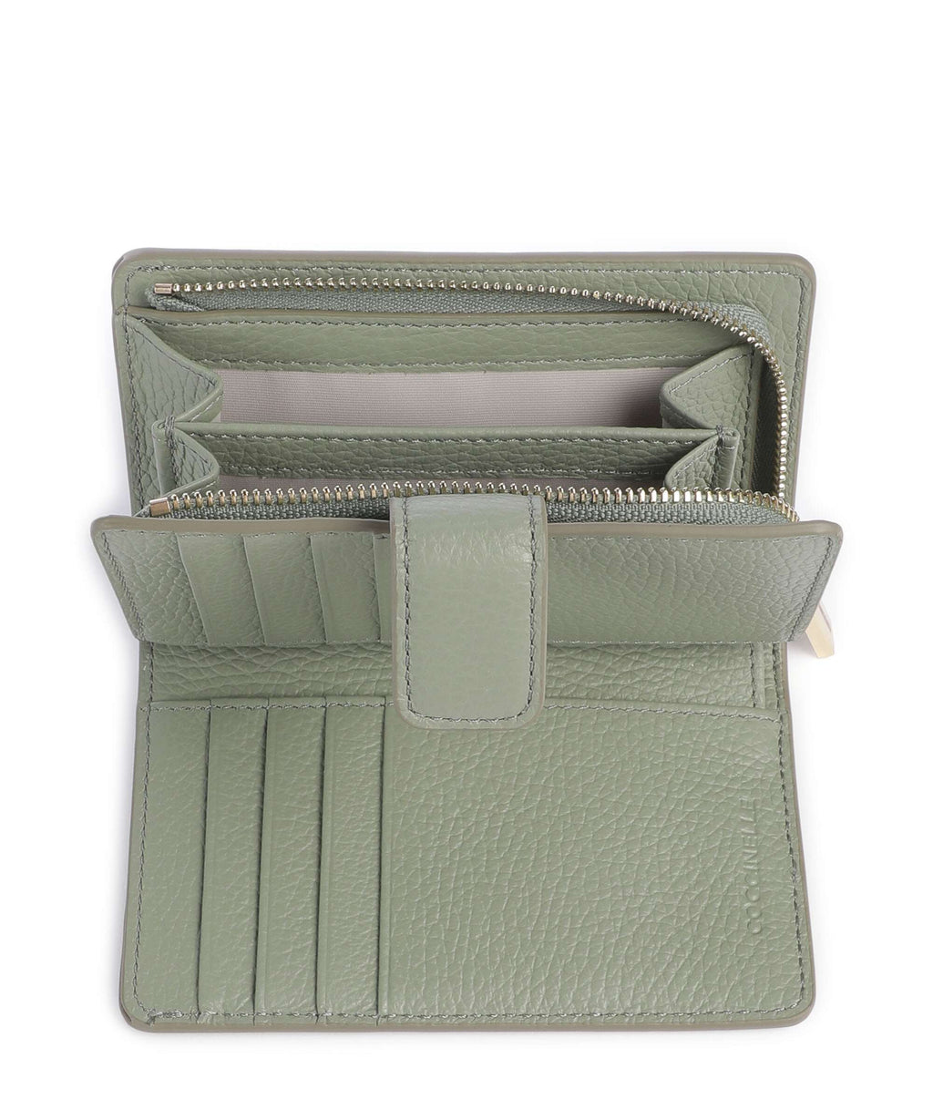 Coccinelle Metallic Soft Wallet greenery