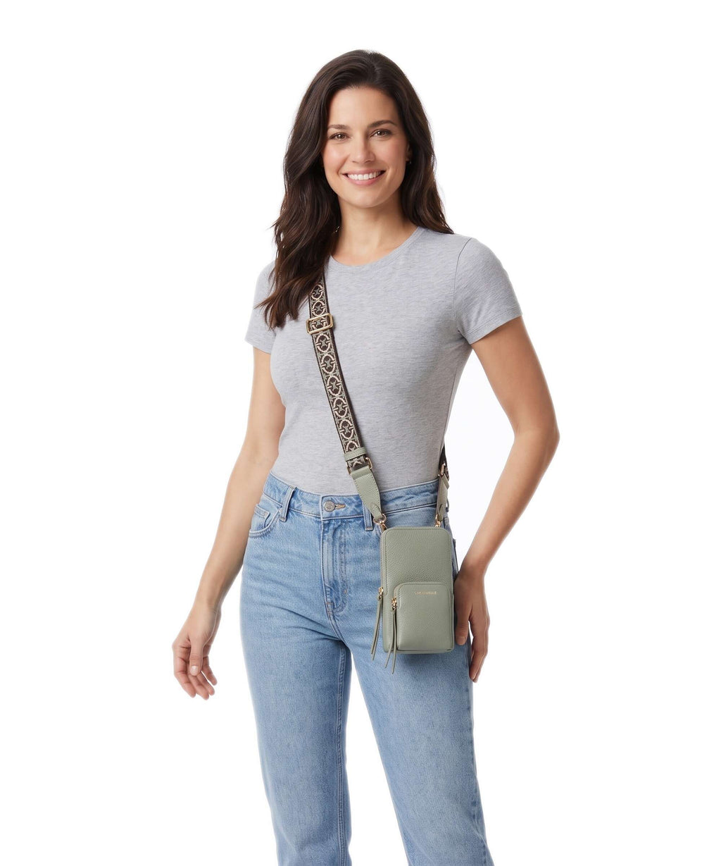 Coccinelle Pixie Phone bag greenery